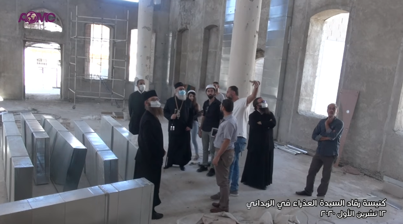 Aнтиохијски Патријарх у цркви Успења Пресвете Богородице у Забаданиу