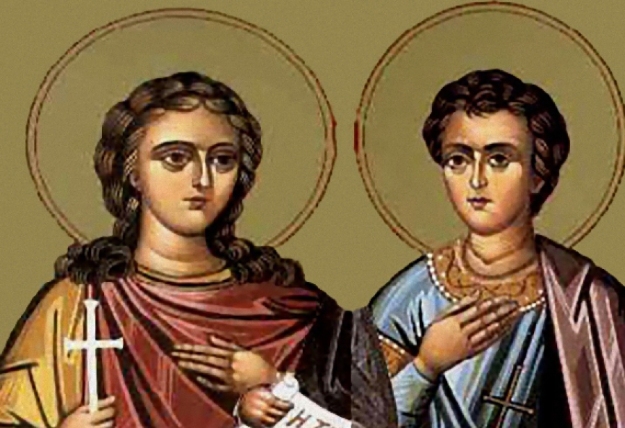 Δύο αδέλφια Ευλάμπιος και Ευλαμπία μαρτυρούν για τον Χριστόν
