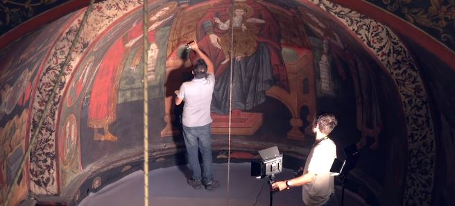 Η μελέτη συντήρησης των τοιχογραφιών του Καθολικού της Ι.Μ.Μ. Βατοπαιδίου