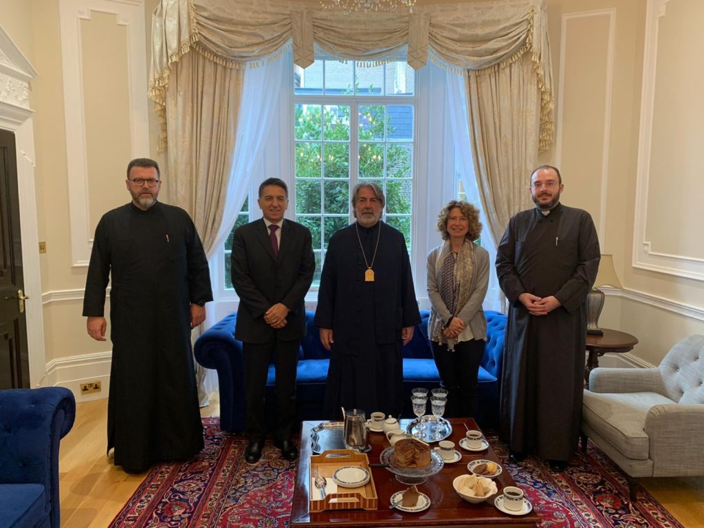 Visit of the new Ambassador of Greece in London to His Eminence Nikitas Archbishop of Thyateira and Great Britain