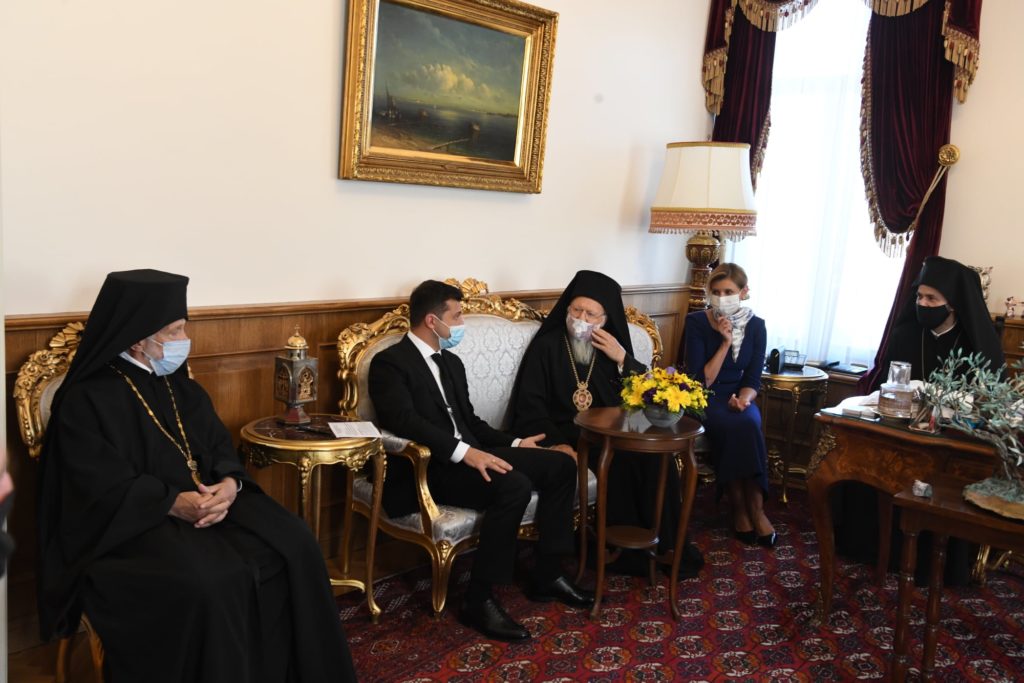 President of Ukraine and the First Lady met with Ecumenical Patriarch Bartholomew