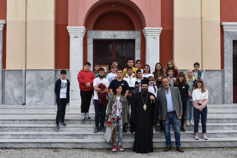 Στη Μητρόπολη Μαρωνείας μαθητές του Εκκλησιαστικού Γυμνασίου Ξάνθης
