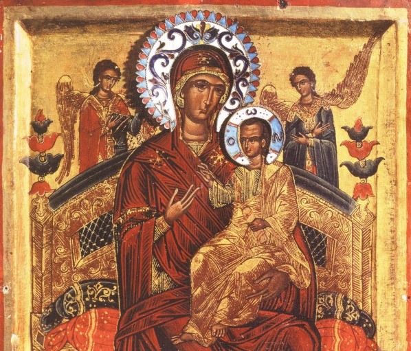 Aκτίνες φωτός έβγαιναν από την εικόνα της Παναγίας Παντανάσσης