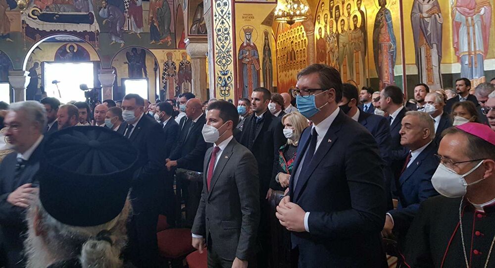 Ο Πρόεδρος της Σερβίας στην Εξόδιο Ακολουθία του Μητρ. Μαυροβουνίου