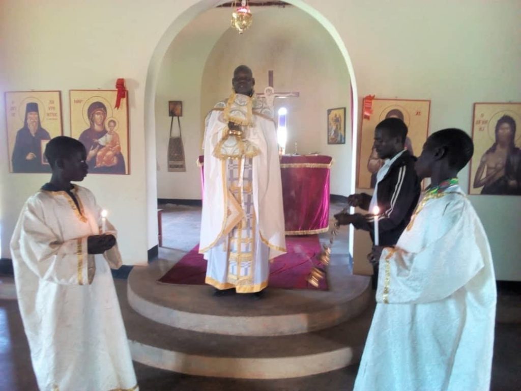 Celebration of Divine Liturgy today November 9, Feast of ST. NEKTARIOS IN GULU