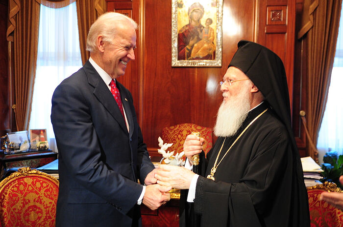 PATRIARCH BARTHOLOMEW FEELS “JOY AND ENTHUSIASM” FOR BIDEN PRESIDENCY