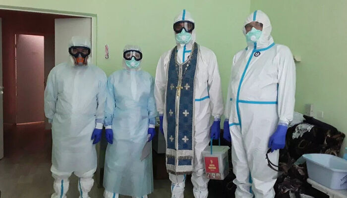 SPECIALLY TRAINED PRIESTS VISIT 100S OF CORONAVIRUS PATIENTS IN MOSCOW REGION