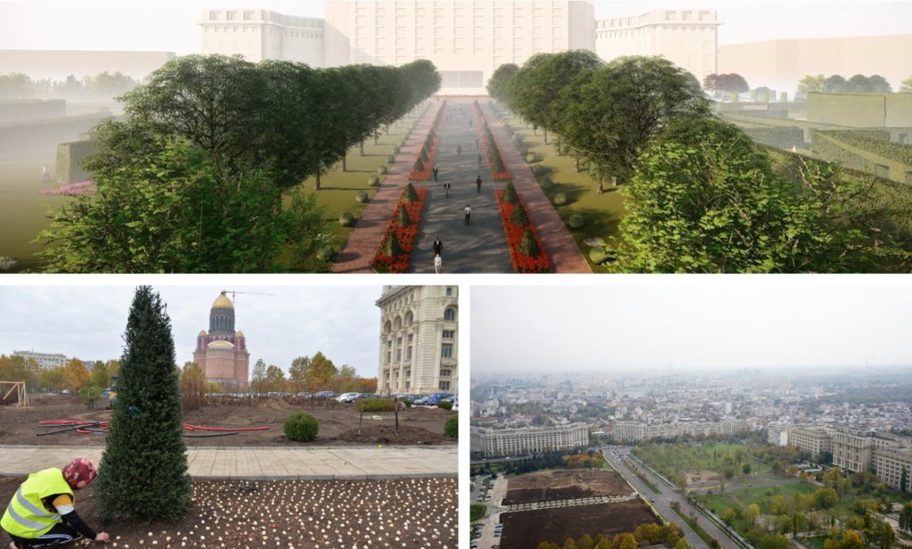 „Grădinile Senatului” refac simbolic cartierul Uranus / Catedrala Națională reînvie cinci foste biserici din zonă