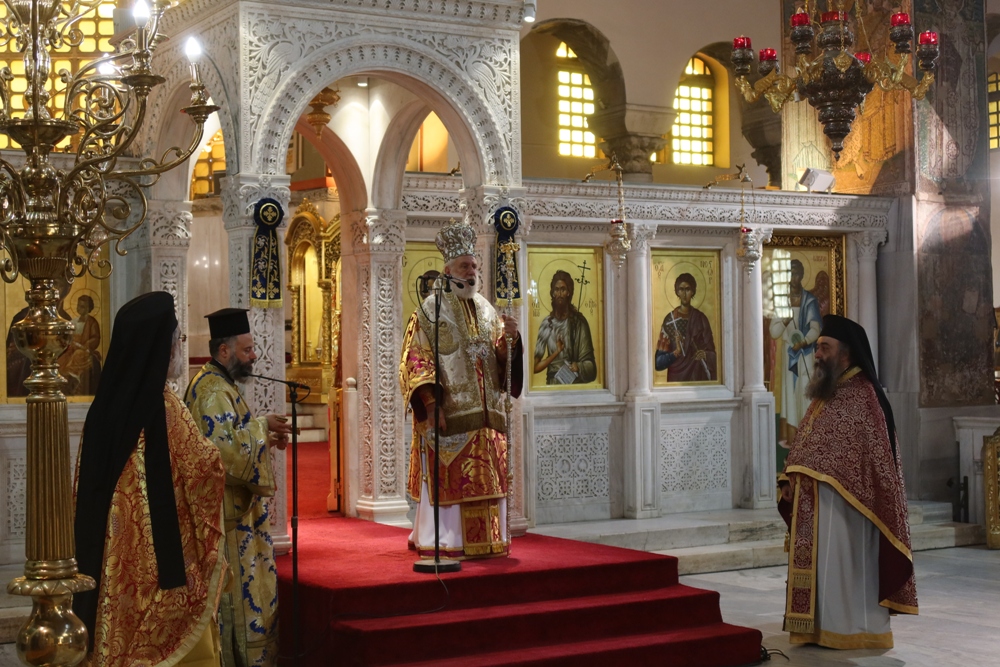 Στον Άγιο Δημήτριο Θεσσαλονίκης ιερούργησε ο Μητρ. Σύρου