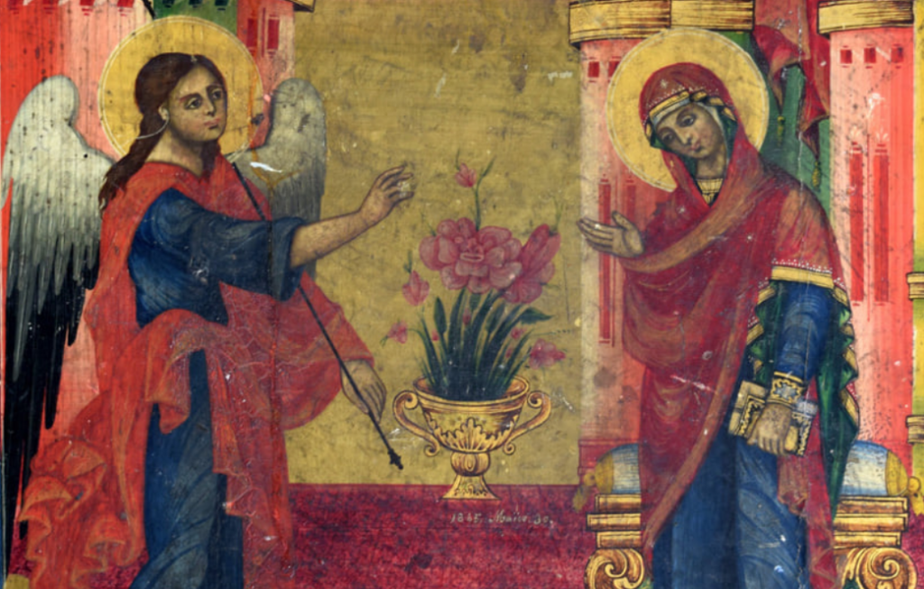 Ikona “Ungjëllizimi” ( Periudha post-bizantine)