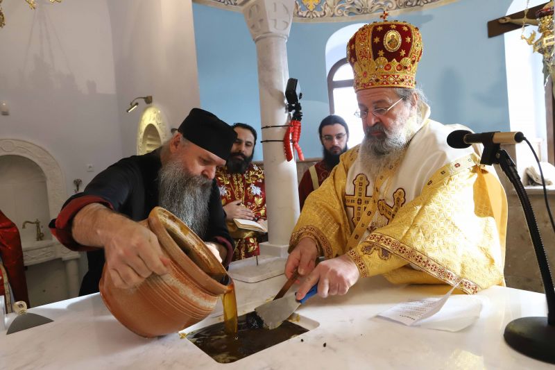 Εγκαινιάστηκε ο πρώτος Ιερός Ναός του Αγίου Δαυΐδ στη Δράμα