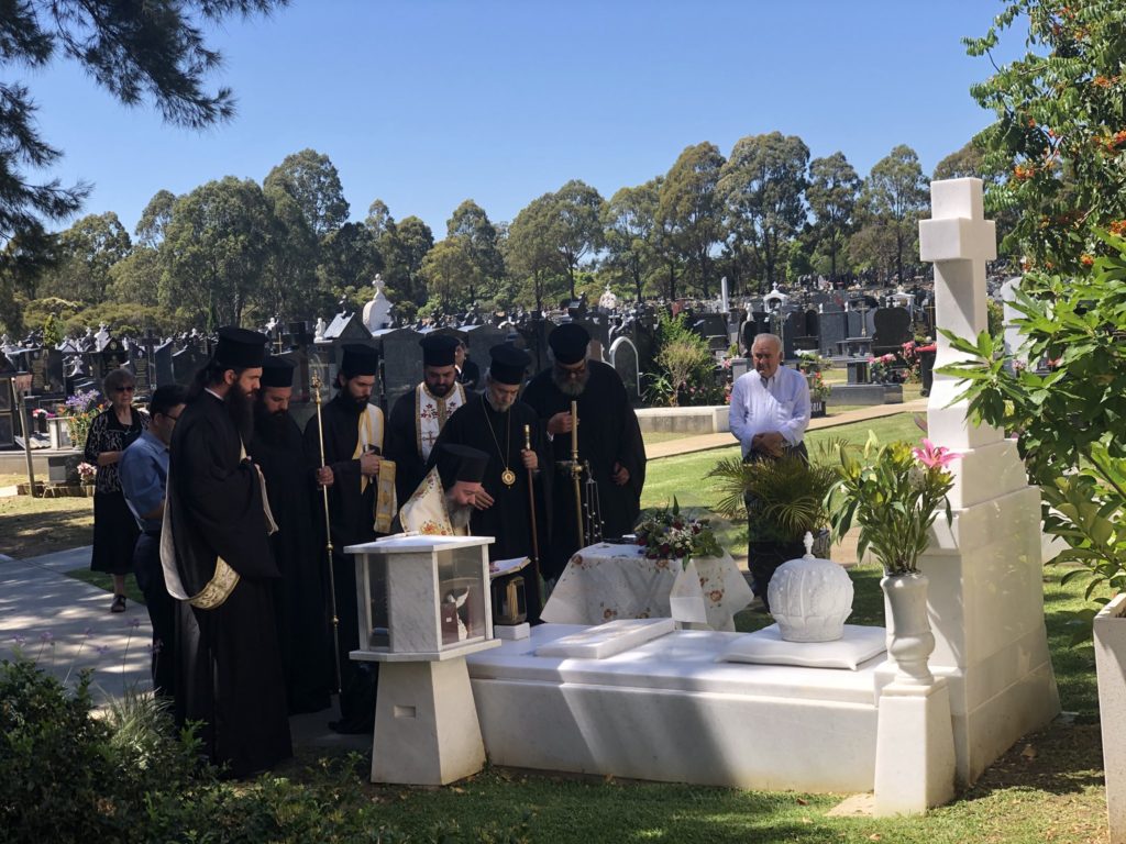 Τρισάγιο στον τάφο του προκατόχου του τέλεσε ο Αρχιεπ. Αυστραλίας