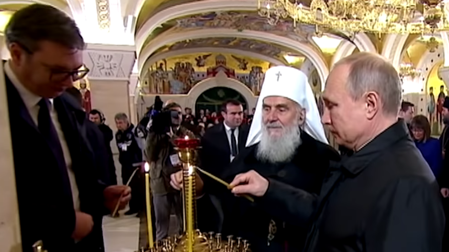 Vladimir Putin sends his condolences on the demise of His Holiness Patriarch Irinej of Serbia
