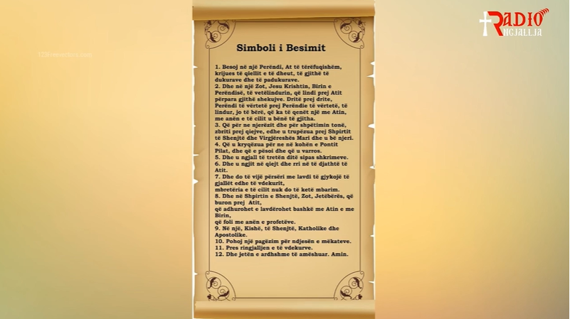 PREDIKIM – SHPJEGIM MBI SIMBOLIN E BESIMIT – ATË GRIGOR PELUSHI