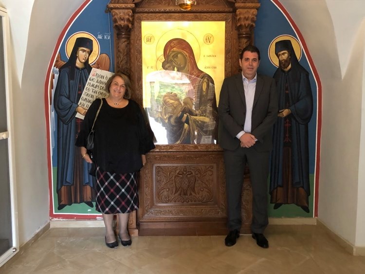 Στην Ι.Μ. Μαχαιρά οι δήμαρχοι Στροβόλου και Λευκονοίκου