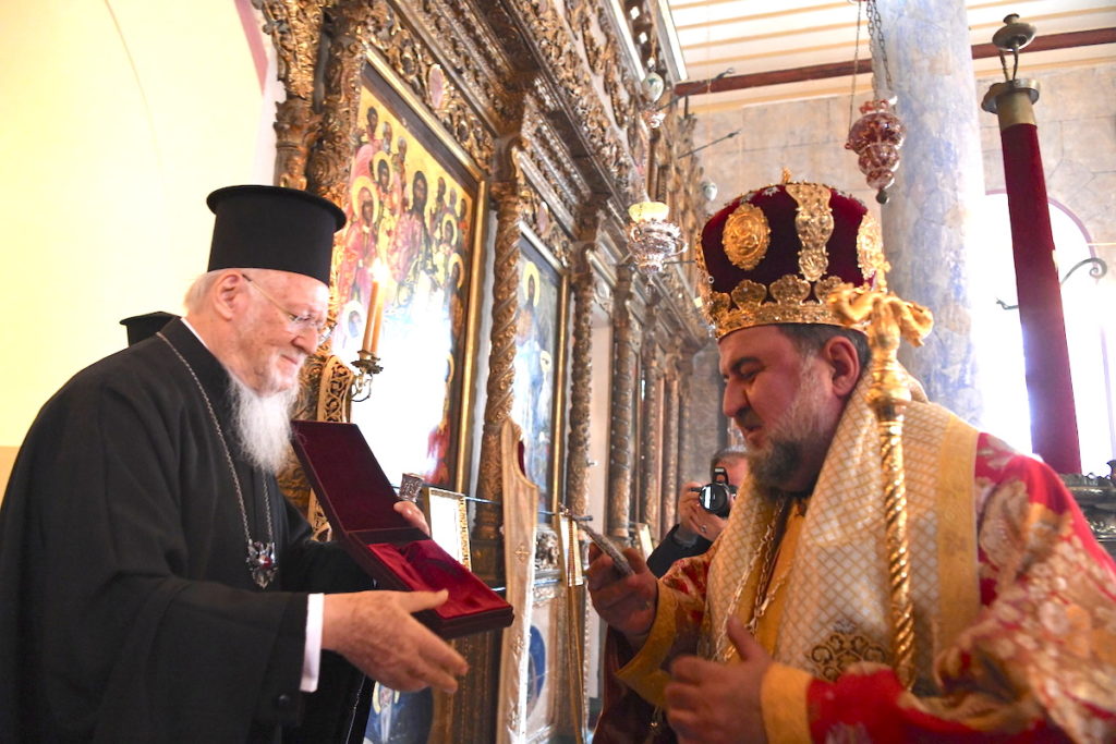 Στα Ονομαστήρια του Αρχιεπ. Ανθηδώνος ο Οικ. Πατριάρχης