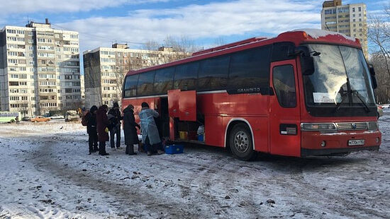 Руска Црква опремила 14. милосрдни аутобус за помоћ бескућницима