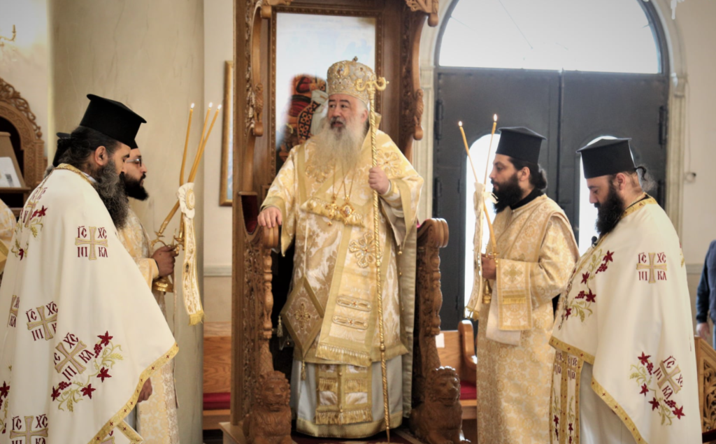 صاحب السيادة المطران خريستوفوروس يترأس خدمة القداس الإلهي في كنيسة الصعود الإلهي – خلدا