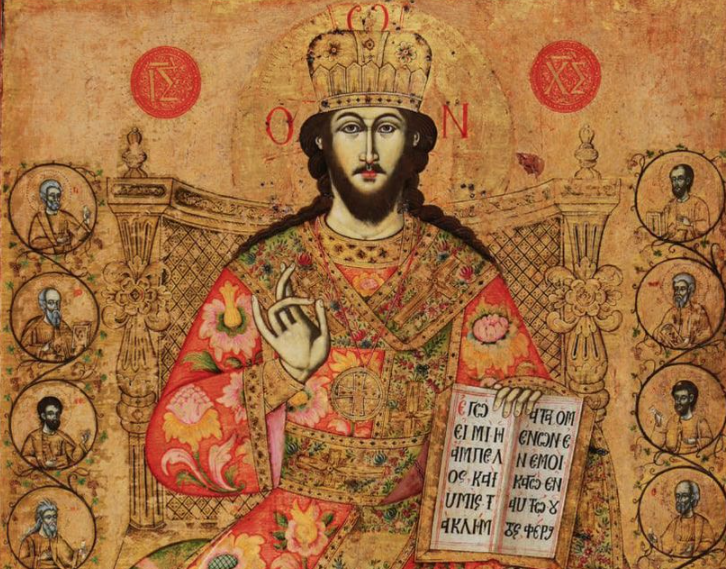 “Krishti në fron si kryeprift”, ikona e pikturuar nga Johan Cetiri, vepër shumë e veçantë