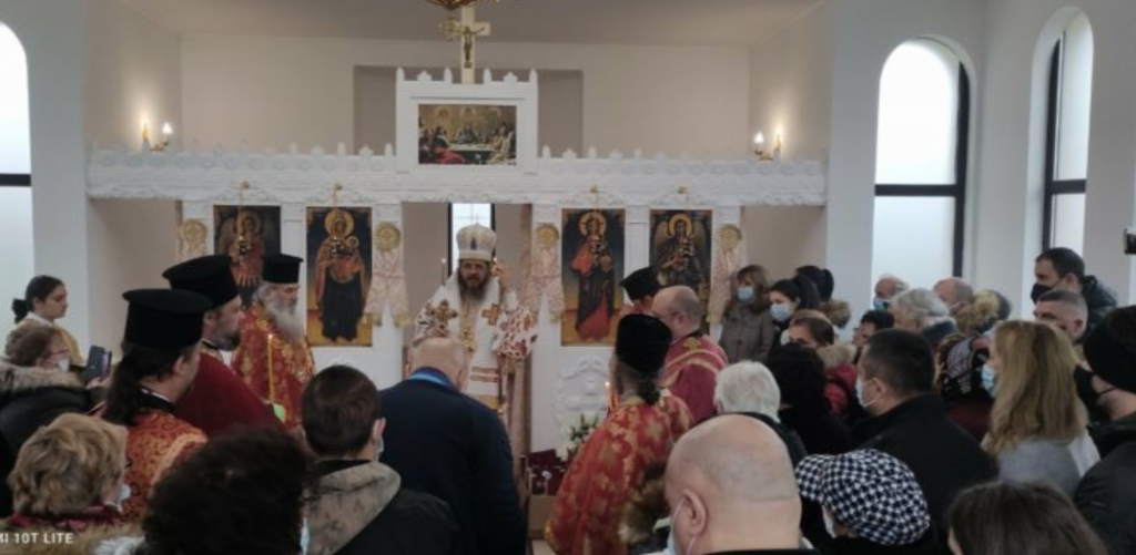 Освещаване на нова църква в с. Черковна
