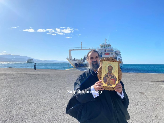 Αντίρριο: Στις πόρτες των ferry προς ευλογία των ναυτικών