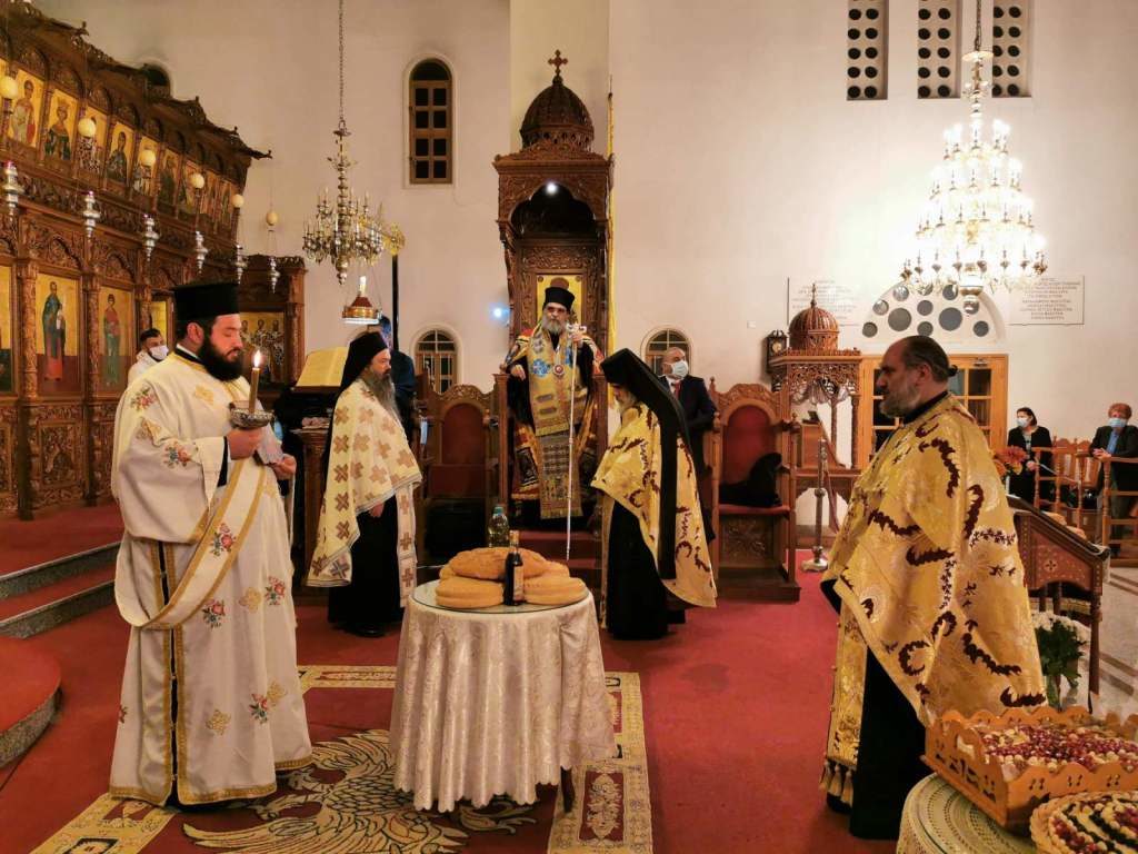 Η μνήμη των Αγίων Νόμωνα και Βηχιανού τιμήθηκε στην Ανάγυια