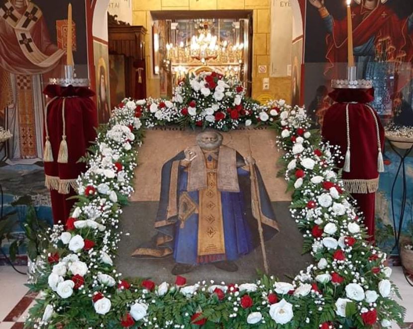 Ο Άγιος Νικόλαος της Ερέτριας γιόρτασε μονάχος