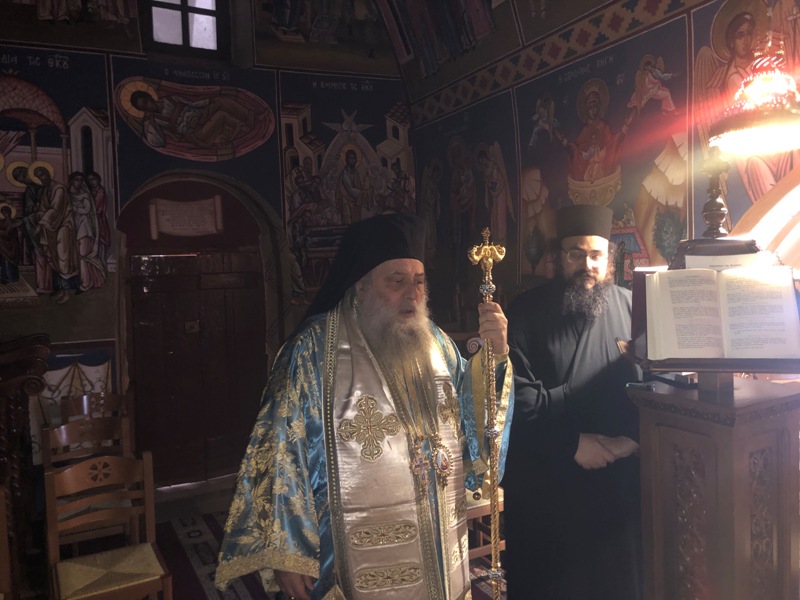 Αρχιερατική Θεία Λειτουργία στην Ι.Μ. Κοιμήσεως Θεοτόκου Φανερωμένης Νάξου