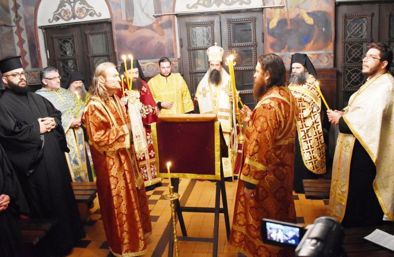 Всенощно бдение във Видин за празника на преподобни Ромил Видински