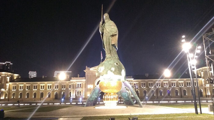 MONUMENT TO ST. SYMEON THE MYRRH-GUSHER (STEFAN NEMANJA) UNVEILED IN BELGRADE (+VIDEO)