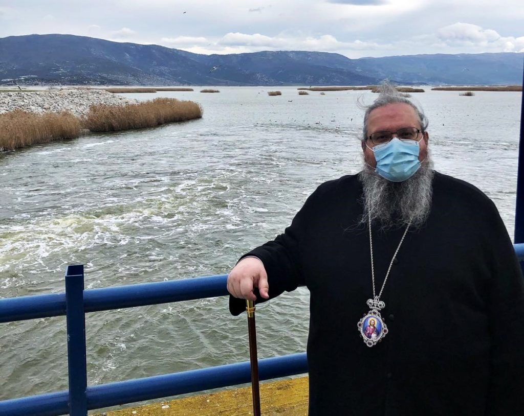 Στη Λίμνη Κάρλα για να δει απο κοντά το έργο της Περιφέρειας