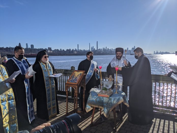 Blessing of the Waters ceremony on Hudson River