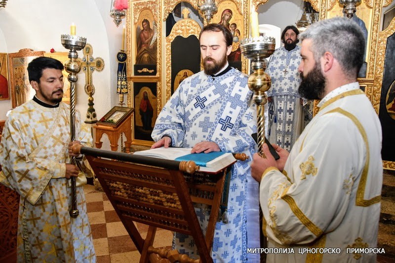 Ђакон Александар Лекић у Цетињском манастиру: Поносан је Свети Сава на нас!