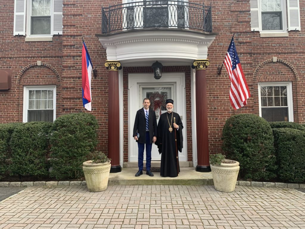 Епископ источноамерички примио у посету амбасадора Србије у САД