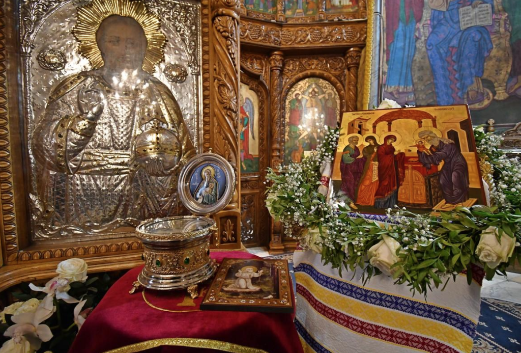 Fragment din moaştele Sfântului şi Dreptului Simeon, în patrimoniul Mănăstirii Nechit