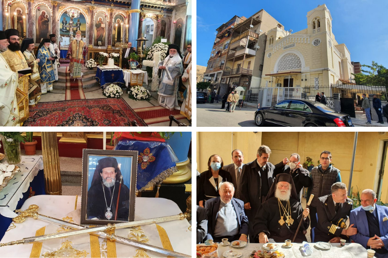 بطريرك الروم الأرثوذكس يترأس القداس الإلهي بكنيسة القديس نيقولاوس
