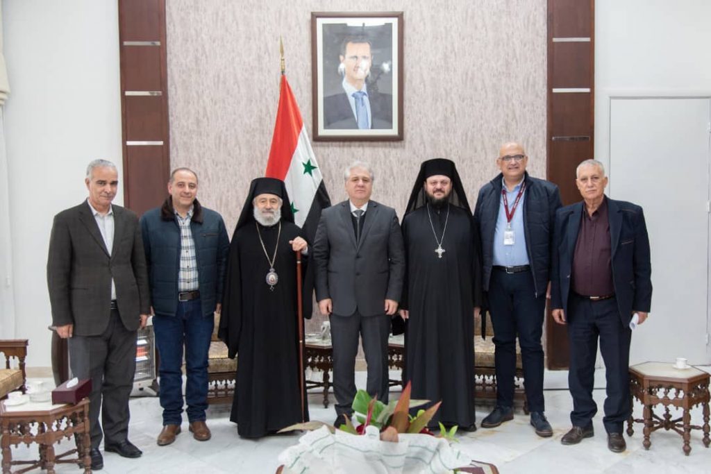 مدير دائرة العلاقات المسكونية والتنمية في بطريركية الروم الأرثوذكس يزور حمص