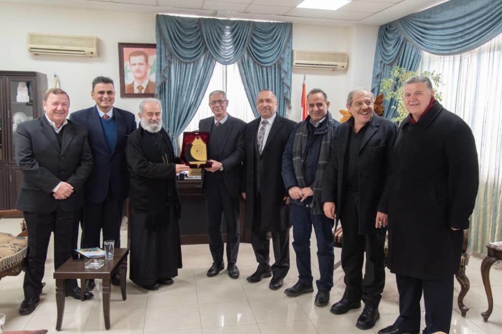 صاحب السيادة جاورجيوس في ضيافة الجامعة العربية للتكنولوجيا والعلوم