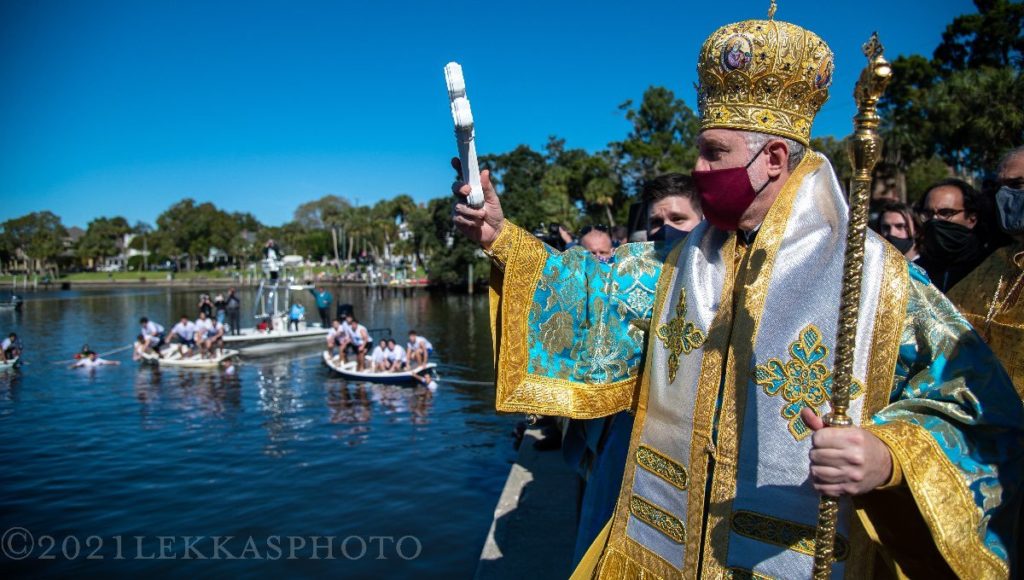 His Eminence Archbishop Elpidophoros of America Homily at the Κατάδυσις τοῦ Τιμίου Σταυροῦ on Holy Theophany