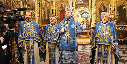 Feast day in the church of Mother of God in Zemun