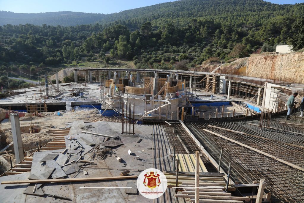 بدء الصبة الخرسانية للطابق الأرضي لمبنى المركز الأرثوذكسي في دبين