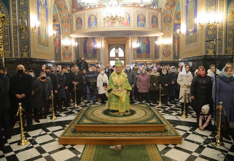 Sunday after the Feast of Theophany: Metropolitan Vladimir celebrated the Divine liturgy in the Nativity of the Lord Cathedral in Chisinau, Moldova
