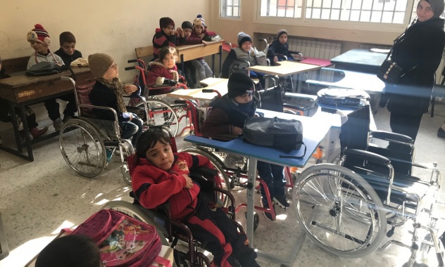 Представитель Патриарха Московского и всея Руси при Антиохийском Патриаршем престоле передал в дар инвалидные коляски для сирийских детей