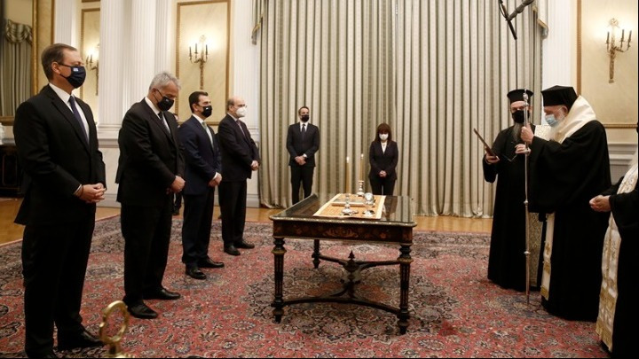 Ceremonies to swear in new members of Greek government cabinet concluded