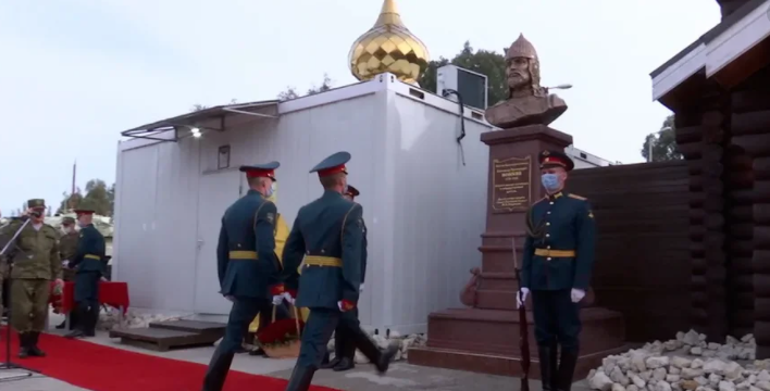 На сирийской базе “Хмеймим” открыт памятник святому Александру Невскому