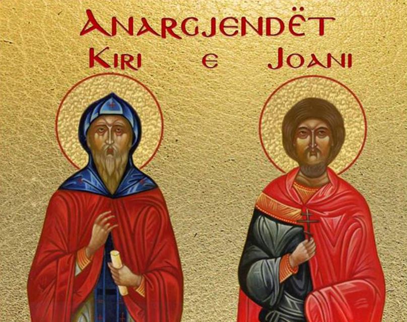 Shenjtori i ditës: Anargjendët Kiri e Joani, dëshmore Athanasia me vajzat – Dëshmorët Viktorini, Viktori, Niqifori, Klaudi, Diodori, Serapioni dhe Papia