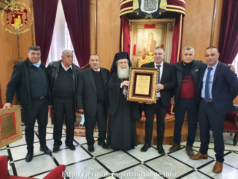 Στον Μακ. Πατριάρχη Ιεροσολύμων ο Δήμαρχος Σαχνίν