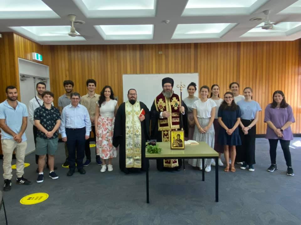 His Grace Bishop Elpidios of Kyaneon conducted the blessing at the University of New South Wales (UNSW) for the commencement of the Orthodox Christian Fellowshiprthodox Archdiocese of Australia