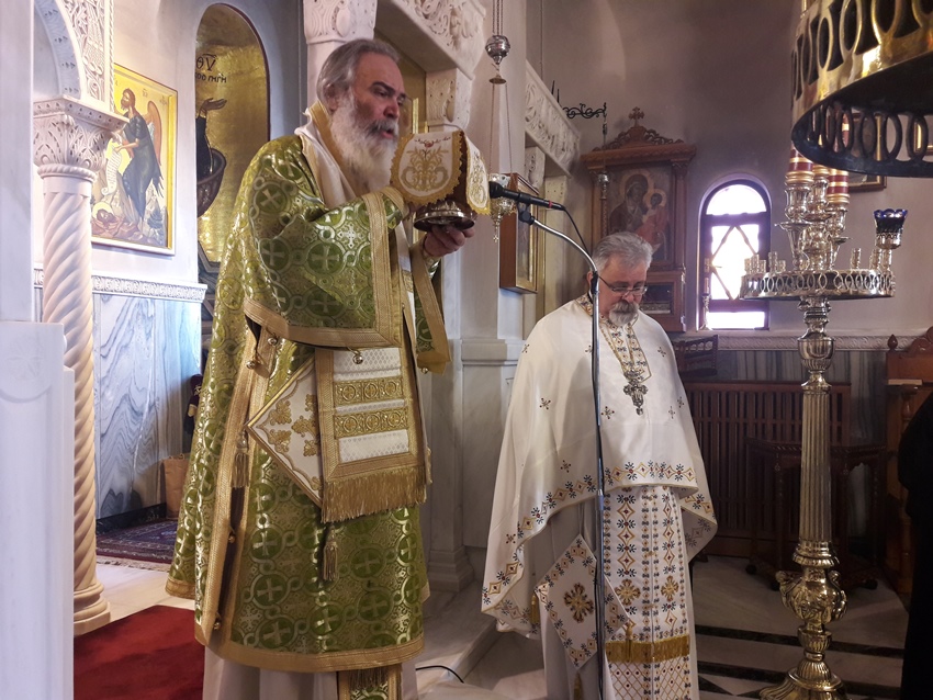 Ο Μητροπολίτης Αδριανουπόλεως στην Ι.Μ. Προφήτου Ηλίου Λουτρακίου