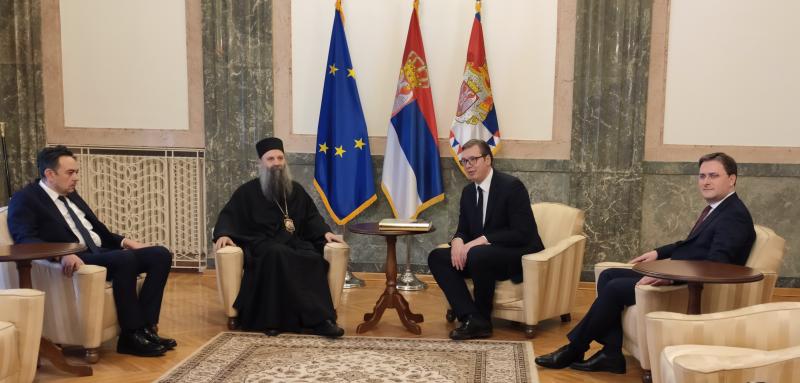 Patriarch Porfirije meets with President Vucic
